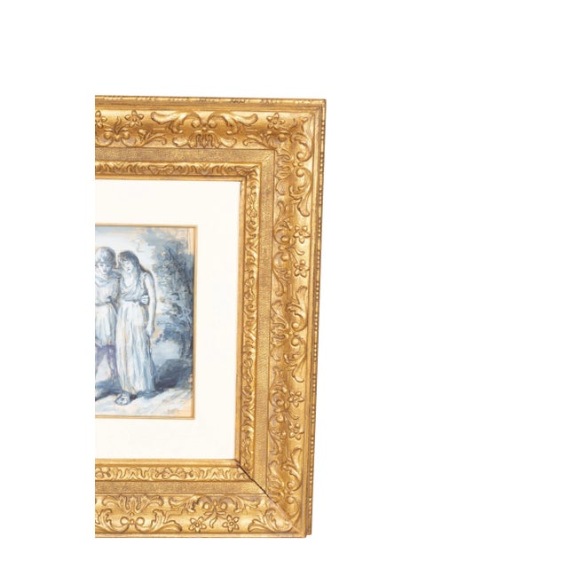 One is a gladiator the other two woman one with a sword in ancient Roman dress. A noted society portrait artist . He was a...