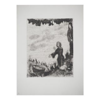 Marc Chagall, Moses Saved from the Waters, Original Engraving For Sale
