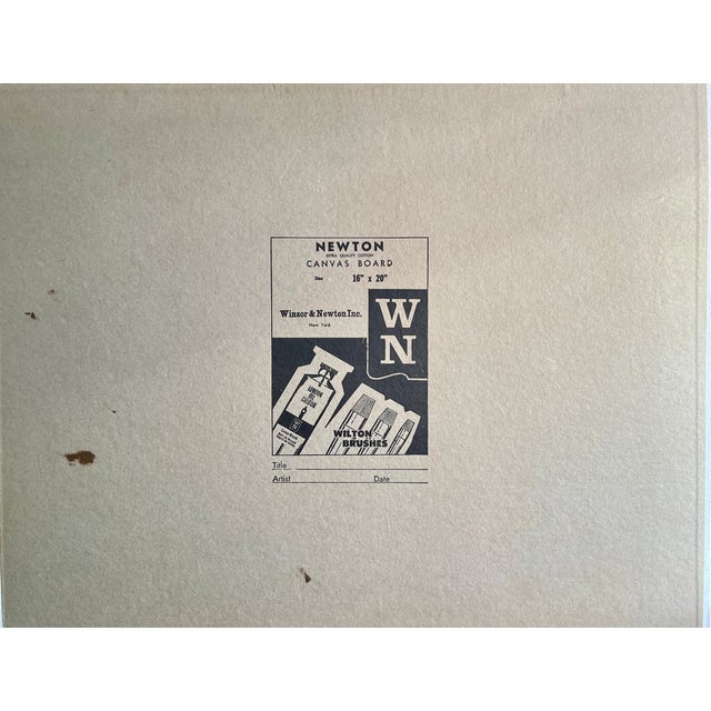 1972 Original Margaret De Loo Impressionist New Orleans Oil Painting on Board For Sale In Dallas - Image 6 of 6