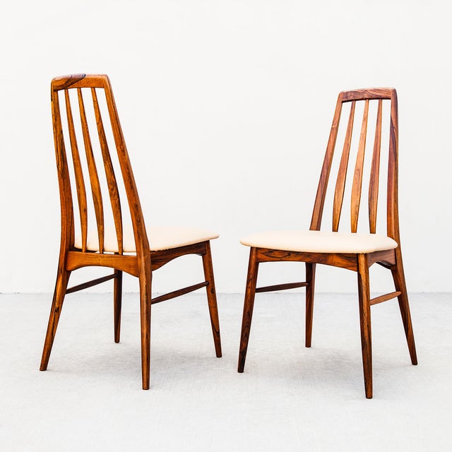 1960s 1960s Restored Danish Mid Century Modern Rosewood "Eva" Dining Chairs by Niels Koefoed For Sale - Image 5 of 14
