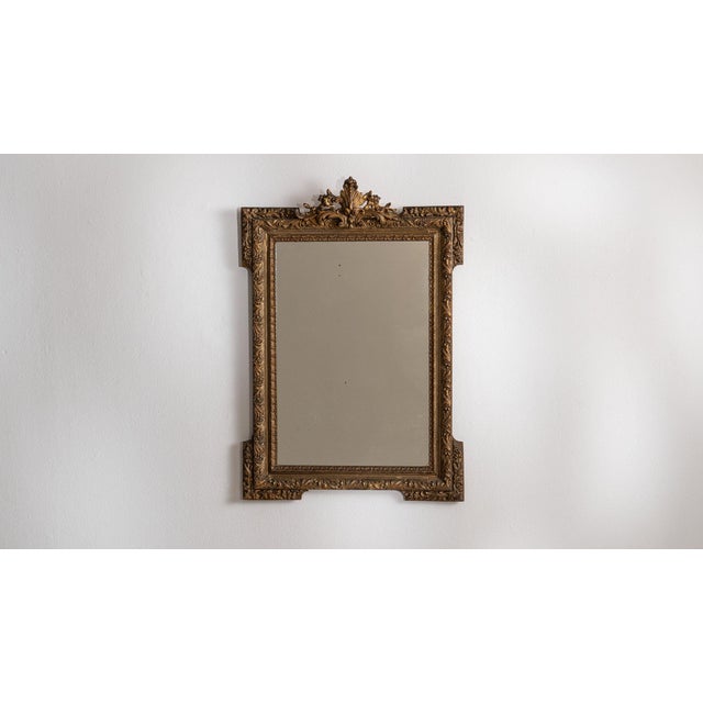 19th Century France Napoleon III Bronze Wood Mirror For Sale In Greensboro - Image 6 of 8