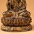 Chinoiserie Vintage Chinese Mud‑Gilded Bronze Guanyin Bodhisattva Seated Lotus Figure, Chinoiserie Altar Statue For Sale - Image 3 of 10