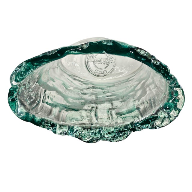 Vidrios San Miguel Studio Authentic 100% Recycled Glass Aqua Seagrass Vase 13" For Sale - Image 4 of 7