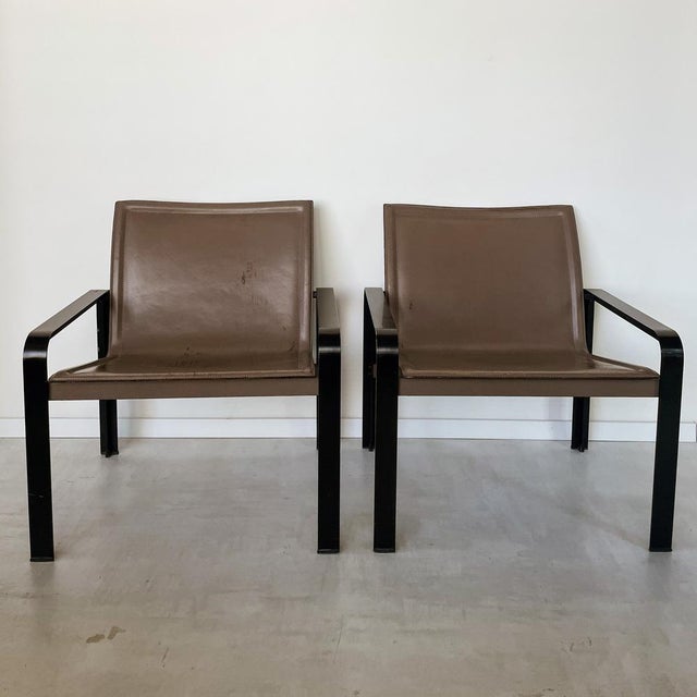 1990s Lounge Chairs by Golfo Dei Poeti for Matteo Grassi For Sale - Image 5 of 8
