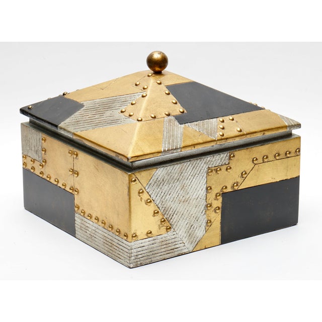 Wood Vintage Brutalist Patchwork Jewelry Box For Sale - Image 7 of 7