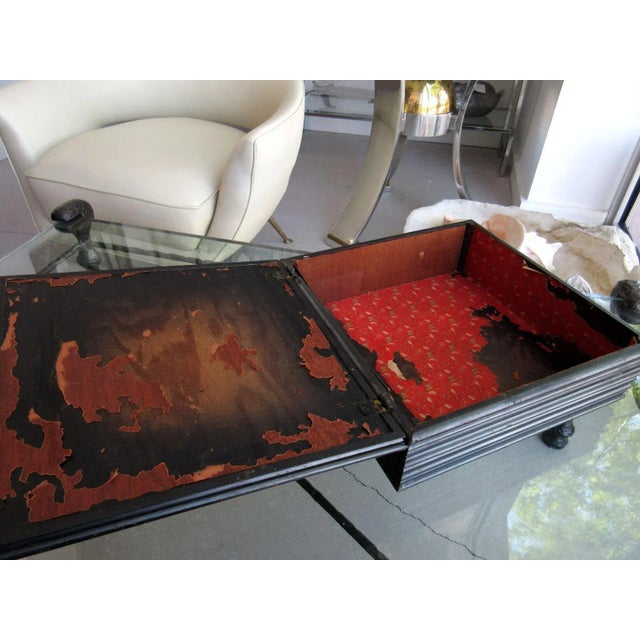 Large Artist Box With Ceramic Inset Plaque For Sale - Image 4 of 6