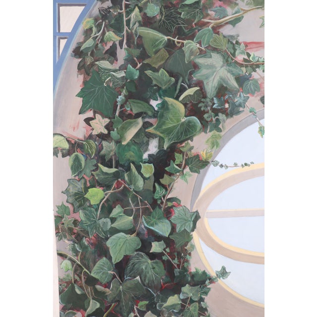 I. Grenier, Panoramic Trompe l'Oeil, 20th Century, Oil Painting on Canvas For Sale - Image 6 of 12