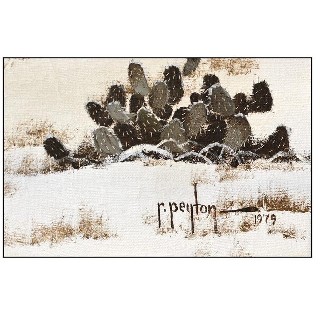 Realism 1970s A Texas Winter, Randy Peyton For Sale - Image 3 of 5
