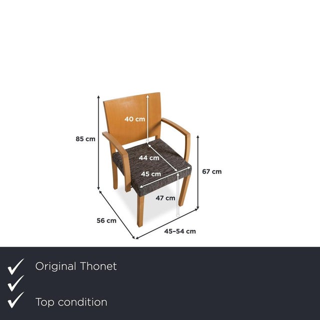 This exclusive six-piece dining set from Thonet impresses with its successful combination of timeless design and...