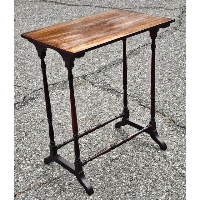 Early 20th Century Early 20th Cenrury Edwardian Walnut Side Table For Sale - Image 5 of 13