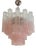 Pink Ombre Murano Chandelier Tronchi For Sale