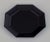 Octagonal Plates in Black Glass from Arcoroc, France, 1970s-1980s, Set of 6 For Sale - Image 3 of 8