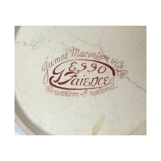 Antique English Esso Faience Leaf Pitcher For Sale In Atlanta - Image 6 of 6