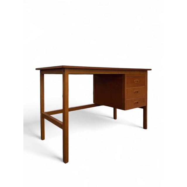 Scandinavian Desk in Teak, 1960s For Sale - Image 4 of 6