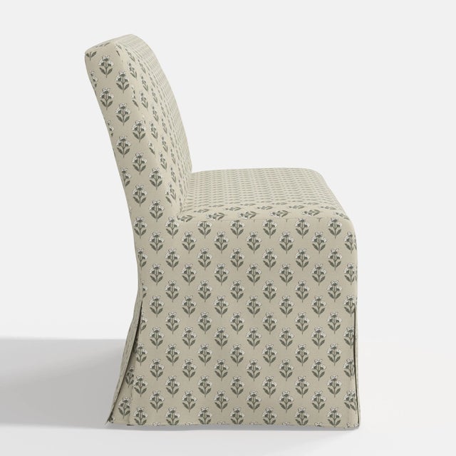 Not Yet Made - Made To Order Stoffer Home x Cloth & Company Lindy Slipcover Dining Banquette in Francie Sage For Sale - Image 5 of 6