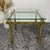 Hollywood Regency Side Table in Engraved Brass and Glass, 1970s For Sale - Image 13 of 13