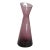 Morgantown Glass Lead Crystal Slant Vase Amethyst Burgundy Mid Century Mod 4741b For Sale