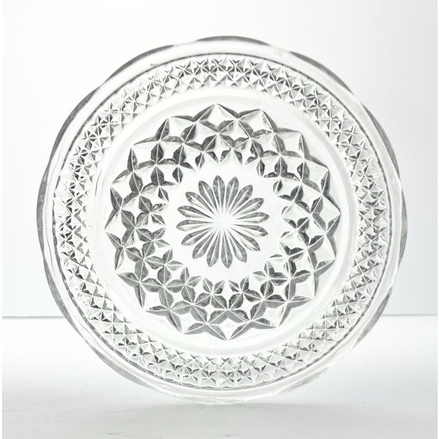 Anchor Hocking 1960s Anchor Hocking “Wexford” Glass Bread Plates - Set of 5 For Sale - Image 4 of 6