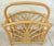 Mid-Century Modern Vintage Mid Century Natural Bamboo Rattan & Wicker Magazine Rack For Sale - Image 3 of 10