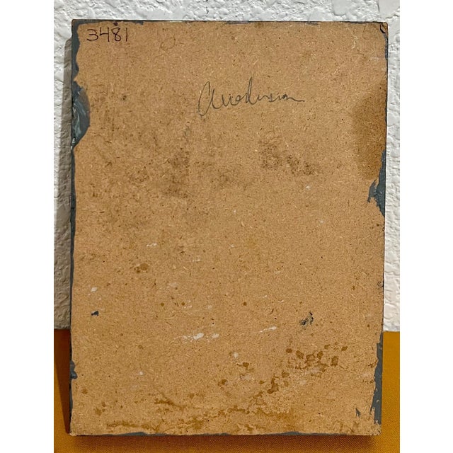 Edward Avedisian, Mod Abstract Expressionist Modernist Oil Painting Dog Drawing Edward Avedisian For Sale In Miami - Image 6 of 6
