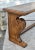 Traditional Ethan Allen Teak Table Vintage Wayfarer Console Wood Empire Trestle Sofa Entry For Sale - Image 3 of 12