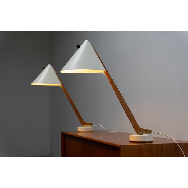 Hans-Agne Jakobsson B54 Table Lamps by Hans-Agne Jakobsson Ab Markaryd, 1950s, Set of 2 For Sale - Image 4 of 12