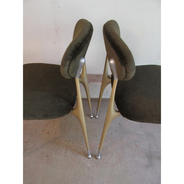 Vintage ''Gazelle'' Chairs by Dan Johnson/Shelby Williams for Crucible, a Pair For Sale In New York - Image 6 of 13