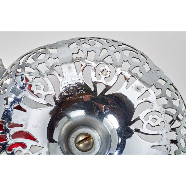 Metal 1930s Art Deco Diana Chrome 2 Arm Candlestick For Sale - Image 7 of 7