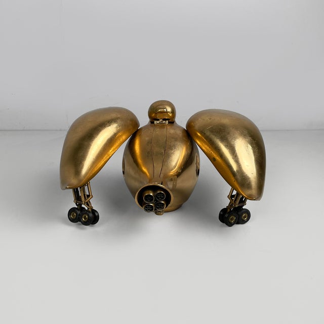 1970s Miguel Berrocal, Spanish Paloma Jet Teapot and Cup Sculpture, 1976, Bronze For Sale - Image 5 of 18