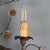 Italian Wall Lamps in Burnished Metal and Glass, Set of 2 For Sale - Image 4 of 7