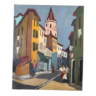J. Toucas, Marseille, 1964, Oil Painting on Canvas For Sale