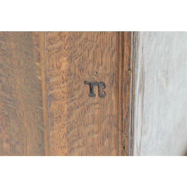 Wood Brown Oak Box, 1760s For Sale - Image 7 of 9