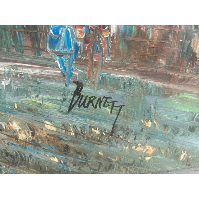 Abstract Expressionism Late 20th Century Caroline Burnett City Painting For Sale - Image 3 of 4