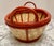 Farmhouse Vintage Asian Farmhouse Wood Woven Basket For Sale - Image 3 of 8