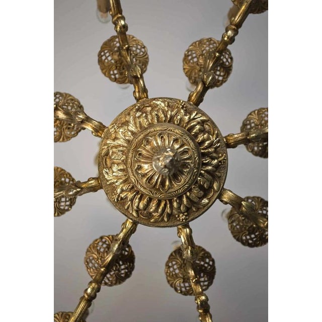 Rococo Style 8-Armed Chandelier For Sale - Image 9 of 11