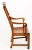 Highly Unusual Elm Country Chair. Standing on square tapered legs with an "H" frame. The Arms are supported by ring turned...