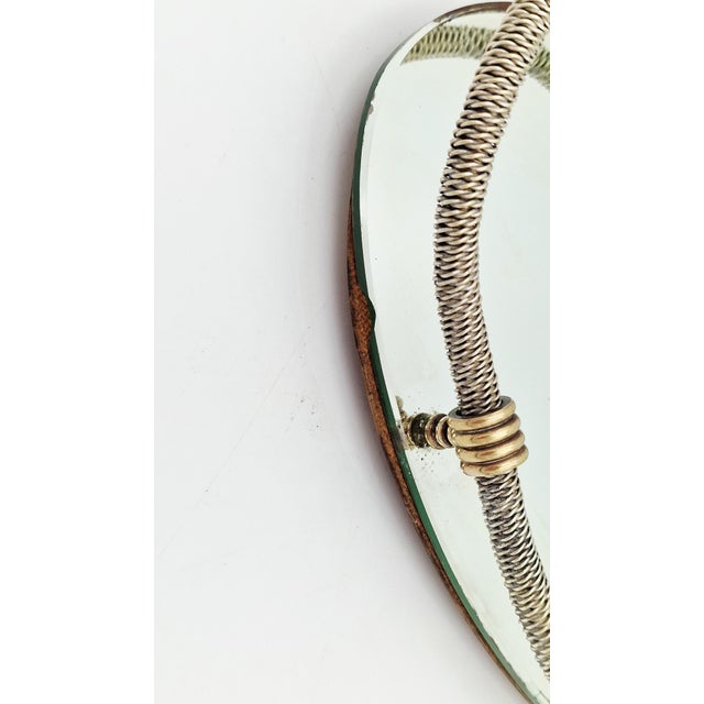 Mid-Century Hollywood Regency Oval Mirrored Tray, 1950s For Sale - Image 12 of 14