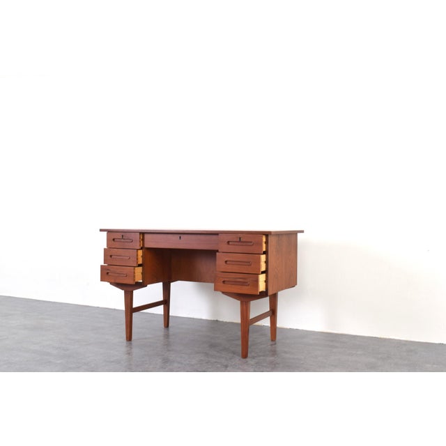Mid-Century Modern Danish Teak Executive Desk, 1960s For Sale - Image 11 of 18