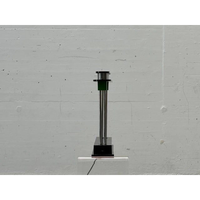 Black Pausania Table Lamp by Ettore Sottsass Jr. for Artemide, Italy, 1980s For Sale - Image 8 of 17