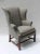 Chippendale Large Chippendale Wingback Chair For Sale - Image 3 of 9