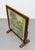 Antique Needlepoint Fires Screen With Cottage Garden Scene, Wood Framed Hearth Screen, C. 1920s–1940s For Sale - Image 9 of 11