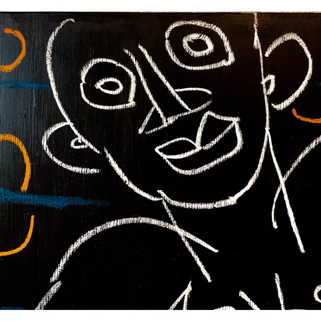 Signed and Dated Modern Line Drawing Oil Painting of Nude Man. Louis Stettner (November 7, 1922 – October 13, 2016) was an...