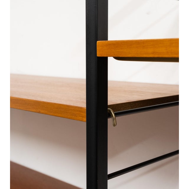 Mid-Century Ladderax 6-Bay Shelving System by Robert Heal for Staples Cricklewood, 1960s, Set of 6 For Sale - Image 12 of 18