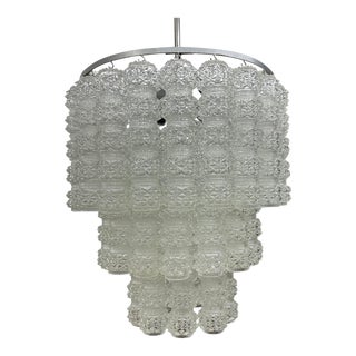 Mid Century Murano Glass Chandelier For Sale