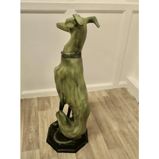 1960s Large Italian Greyhound Dogs in Metal, 1960s, Set of 2 For Sale - Image 5 of 7