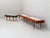 Mid-Century Upholstered Bench, 1960s, in Very Good conditions. Designed 1950 to 1959