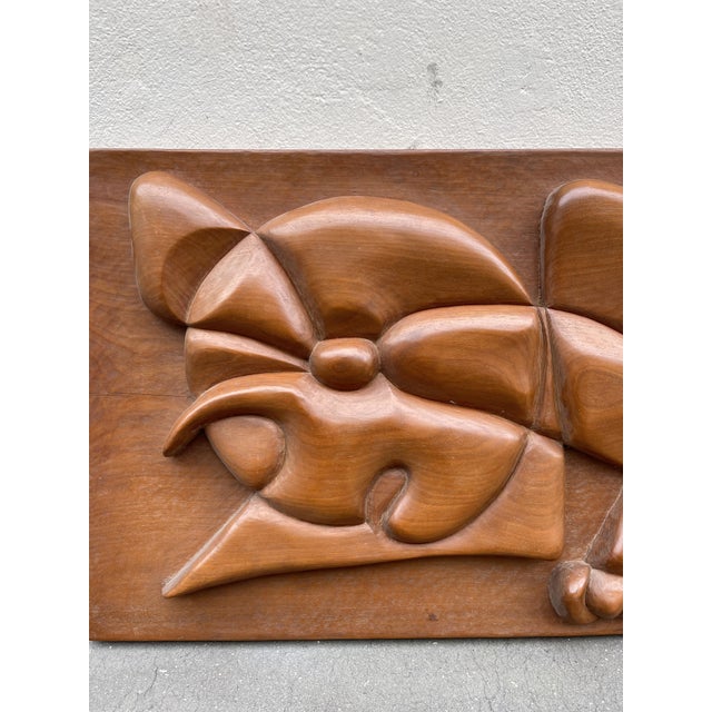 A. Guignard, Wall Sculpture, 1974, Pearwood For Sale - Image 10 of 11