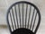 Custom Black Distressed Hoop Back Windsor Style Counter Height Stools - A Pair For Sale - Image 9 of 17