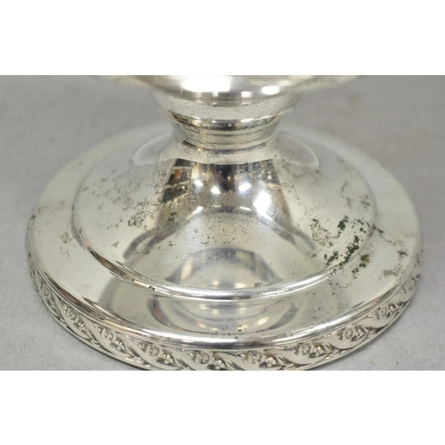 Vintage Wm Rogers "Spring Flower" Silver Plated Champagne Chiller Bar Ice Bucket For Sale - Image 12 of 18