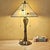 Early 21st Century Mission-Style Tiffany Stained Glass Table Lamp by K L Lighting For Sale - Image 5 of 18